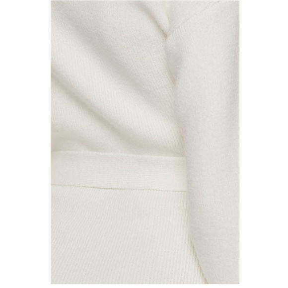 Ivory Turtleneck Belted Knit Sweater Dress - Picture 7 of 7